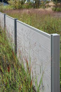 Duo Fuse Stone Grey met aluminium paal